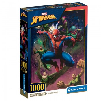 Marvel Spiderman 1000 piece Compact puzzle Clementoni