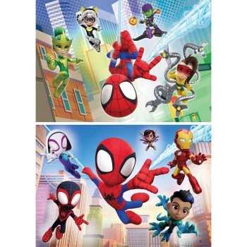 Marvel Spiderman Spidey 2x60 pieces puzzle Clementoni