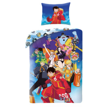 One Piece Σετ Παπλωματοθήκη 140×200cm + Μαξιλαροθήκη 70×90 c