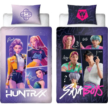 K-pop Demon Hunters Saja Boys Διπλής Όψης Σετ Παπλωματοθήκη 