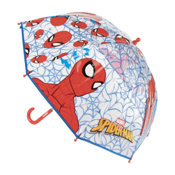 Marvel Spiderman Web Παιδική Διάφανη Ομπρέλα ⌀71 cm