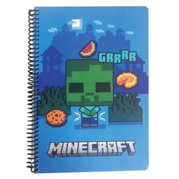 Minecraft Grrrr B/5 Spiral Τετράδιο με γραμμές 70 Σελίδες Minecraft Grrrr B/5 Spiral Τετράδιο με γραμμές 70 Σελίδες
