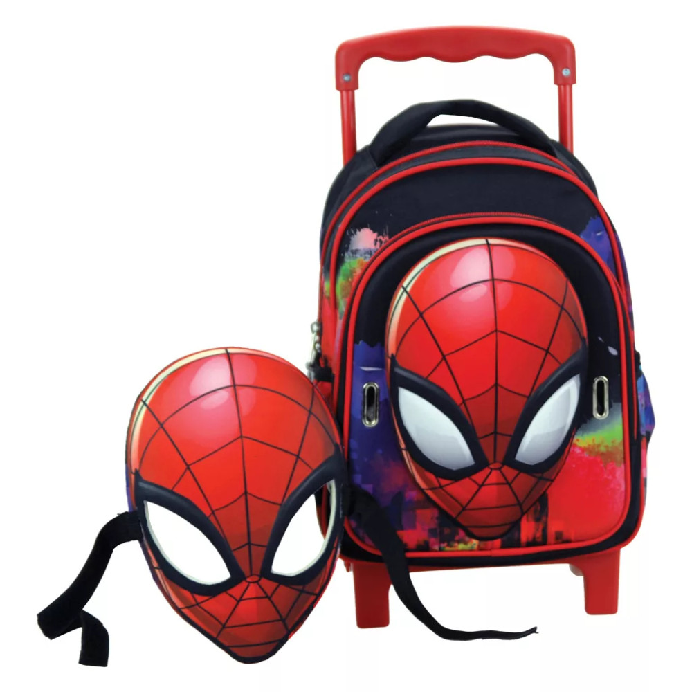 Marvel Spiderman Global backpack Νηπίου Trolley 30 cm μαζί με μάσκα Spiderman Marvel Spiderman Global backpack Νηπίου Trolley 30 cm μαζί με μάσκα Spiderman