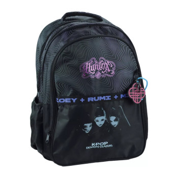 K-pop Demon Hunters Black Σχολική Τσάντα Δημοτικού 46cm