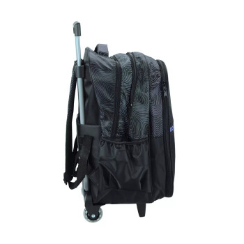 K-pop Demon Hunters Black trolley Σχολική Τσάντα Δημοτικού 46cm