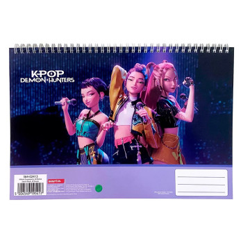 K-pop Demon Hunters Huntrix A/4 spiral sketchbook 30φυλλα