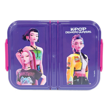 K-pop Demon Hunters Girls multi-compartment lunch box, sandw