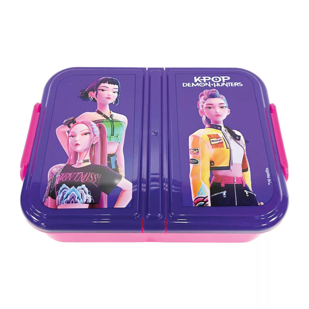 K-pop Demon Hunters Girls multi-compartment lunch box, sandwich box K-pop Demon Hunters Girls multi-compartment lunch box, sandwich box