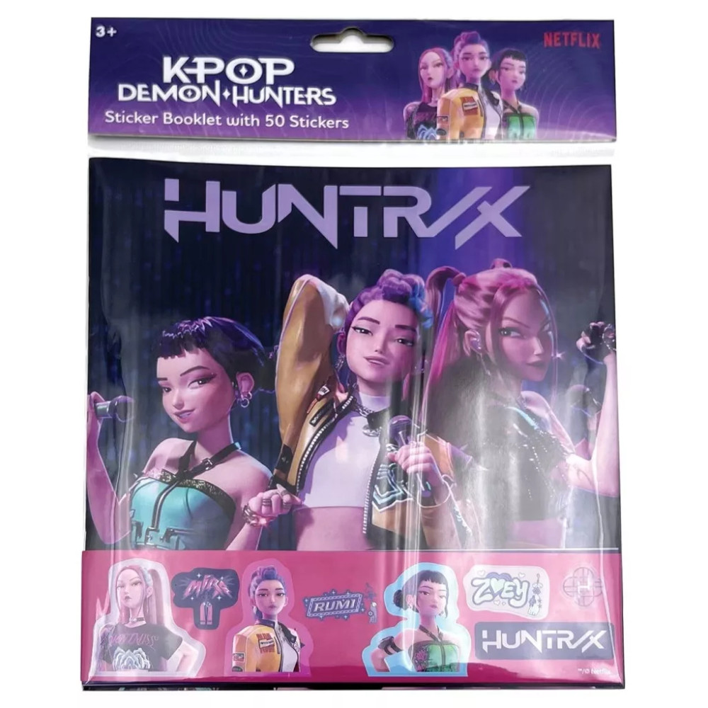 K-pop Demon Hunters Huntrix Sticker album with 50 stickers K-pop Demon Hunters Huntrix Sticker album with 50 stickers