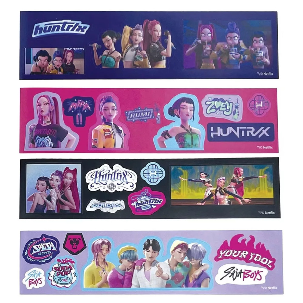 K-pop Demon Hunters Huntrix Sticker album with 50 stickers K-pop Demon Hunters Huntrix Sticker album with 50 stickers