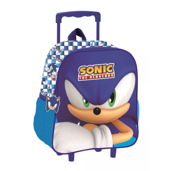 Sonic the Hedgehog Modern 3D trolley backpack Νηπίου 32 cm