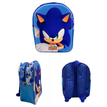 Sonic The HedgehogModern 3D Τσάντα Νηπίου 30cm
