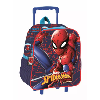 Marvel Spiderman Great Power 3D Τσάντα Νηπιαγωγείου Trolley 
