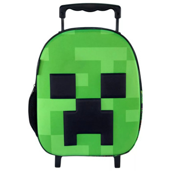 Minecraft Face 3D Trolley backpack Νηπίου 32cm