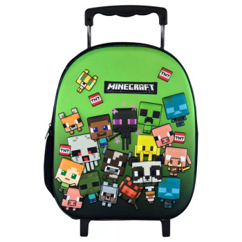 Minecraft Characters 3D Trolley Τσάντα Νηπιαγωγείου 32 cm Minecraft Characters 3D Trolley Τσάντα Νηπιαγωγείου 32 cm