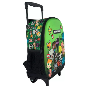 Minecraft Characters 3D Trolley Τσάντα Νηπιαγωγείου 32 cm
