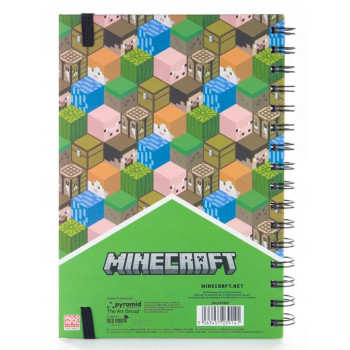 Minecraft Blocks A/5 Spiral Τετράδιο με γραμμές