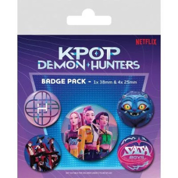 K-pop Demon Hunters Huntrix Set of 5 Pins