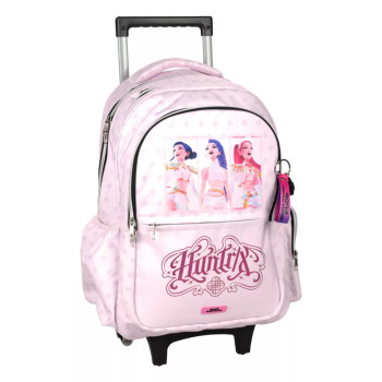 K-pop Demon Hunters Pink premium trolley Σχολική Τσάντα Δημο