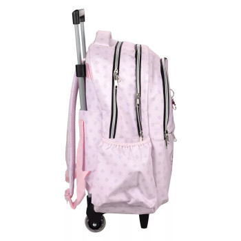 K-pop Demon Hunters Pink premium trolley Σχολική Τσάντα Δημοτικού 46cm