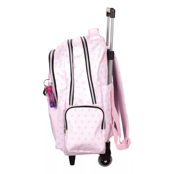 K-pop Demon Hunters Pink premium trolley Σχολική Τσάντα Δημοτικού 46cm
