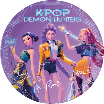 K-pop Demon Hunters Honmoon Χάρτινα Πιάτα για Πάρτυ 8τμχ 23c