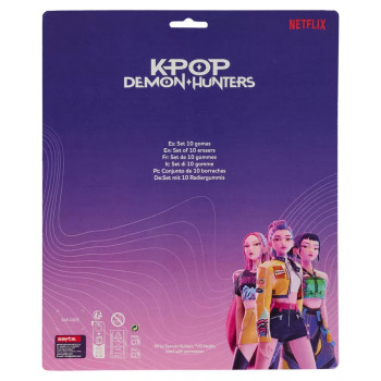K-pop Demon Hunters Huntrix Σετ 10 τμχ Γόμες 3D
