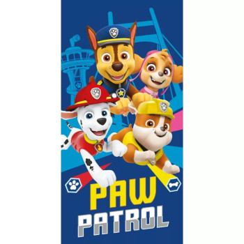 Paw Patrol Rescue Crew bath towel, beach towel 70x140cm βαμβ