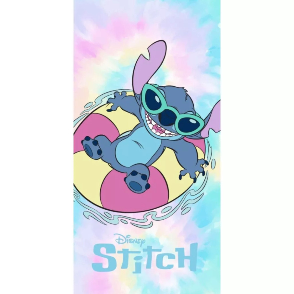 Disney Lilo and Stitch Rainbow Waves bath towel, beach towel 70x140cm (Fast Dry) Disney Lilo and Stitch Rainbow Waves bath towel, beach towel 70x140cm (Fast Dry)