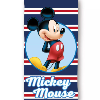 Disney Mickey Navy Stripe bath towel, beach towel 70x140cm (