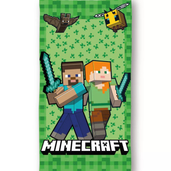 Minecraft Cube World Bath towel, beach towel 70x140cm (Fast 
