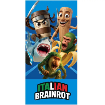 Brainrot Crazy Chaos Πετσέτα θαλάσσης 70x140cm (Fast Dry)