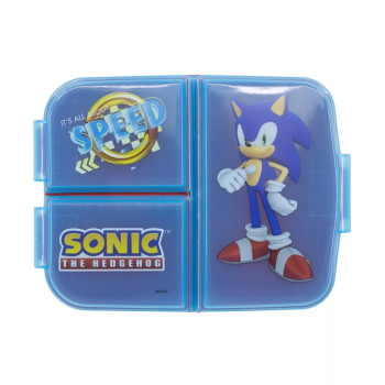 Sonic the Hedgehog Speed multi-compartment lunch box, sandwich box
