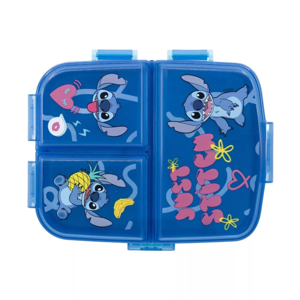 Disney Lilo and Stitch Just multi-compartment lunch box, sandwich box XL Disney Lilo and Stitch Just multi-compartment lunch box, sandwich box XL