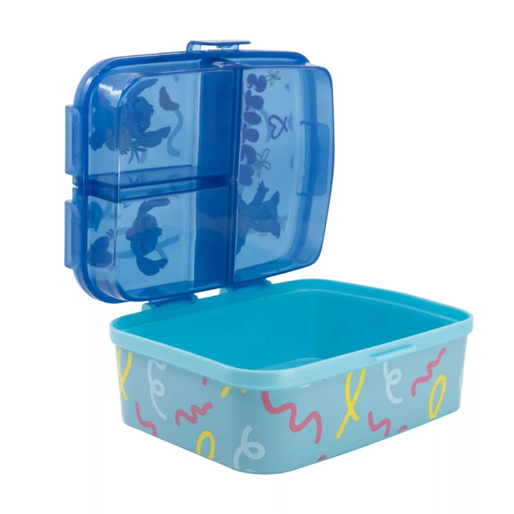 Disney Lilo and Stitch Just multi-compartment lunch box, sandwich box XL Disney Lilo and Stitch Just multi-compartment lunch box, sandwich box XL