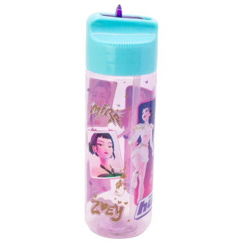 KPop Demon Hunters Stars Hydro tritan plastic straw bottle 540ml