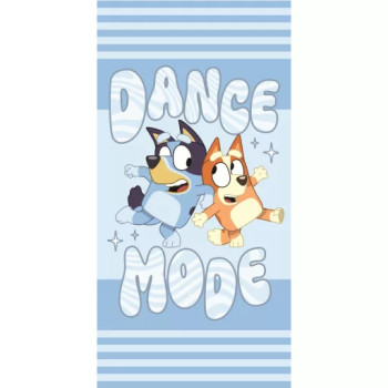 Bluey Dance Mode bath towel, beach towel 70x140cm