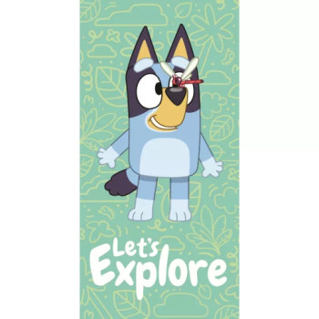 Bluey Explore bath towel, beach towel 70x140cm