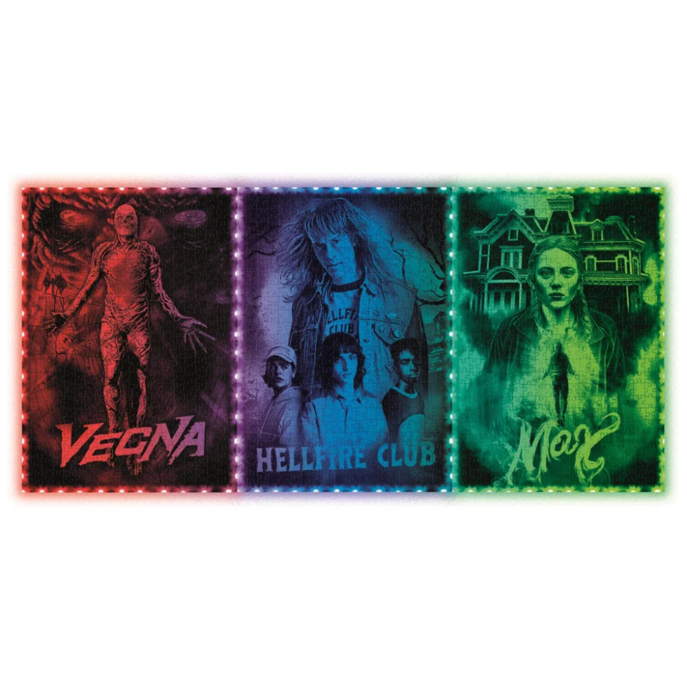 Stranger Things Vecna's Curse 520-piece puzzle in LED frame Clementoni Stranger Things Vecna's Curse 520-piece puzzle in LED frame Clementoni