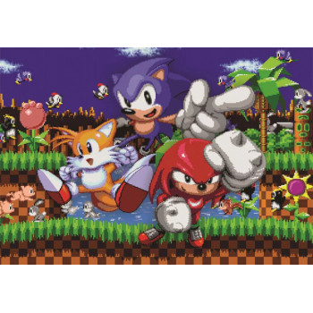 Sonic the Hedgehog 64 Bit 500-piece Cube puzzle Clementoni