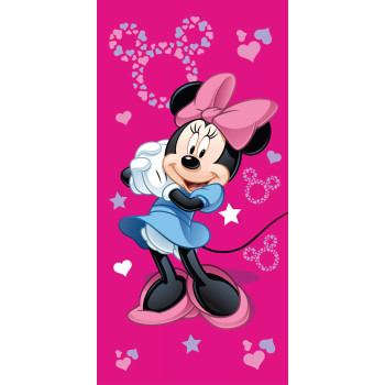 Disney Minnie Pink Star bath towel, beach towel 70x140cm