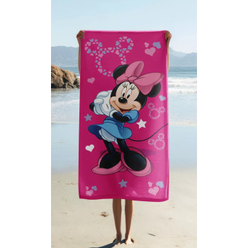 Disney Minnie Pink Star bath towel, beach towel 70x140cm