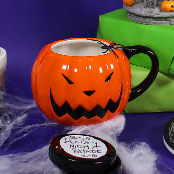 The Nightmare Before Christmas (Pumpkin) - Hand Painted Mug Shaped Boxed 300ml