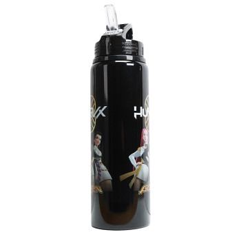 K-POP Demon Hunters Huntrix Golden Flip Top Μπουκάλι Αλουμινένιομε Καλαμάκι 750ml