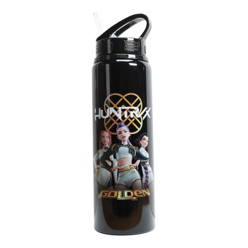 K-POP Demon Hunters Huntrix Golden Flip Top Μπουκάλι Αλουμιν