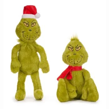 The Grinch Λούτρινο με σκουφάκι Santa 40cm