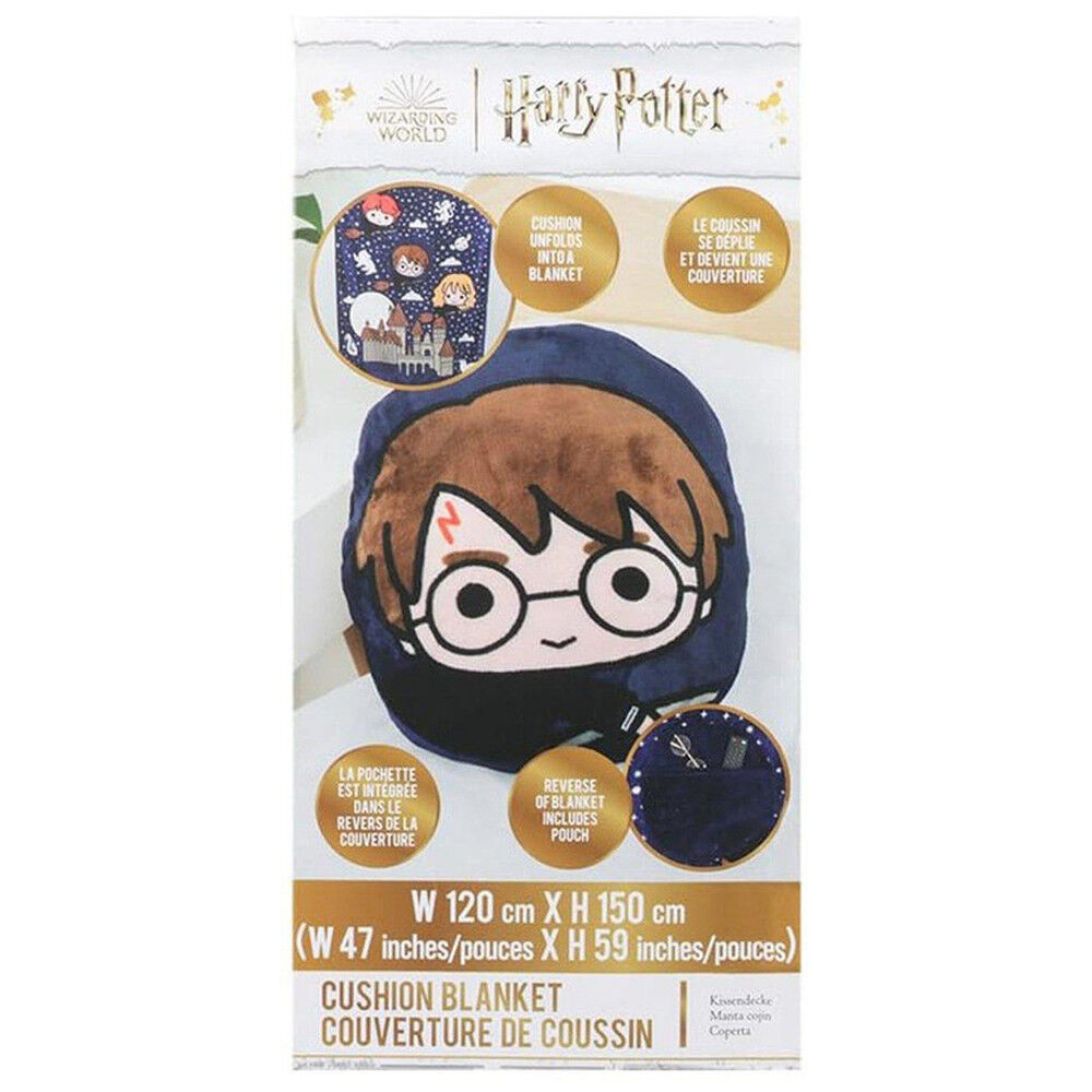 Harry Potter Hogwarts 2 σε 1 Μαξιλάρι και Κουβέρτα