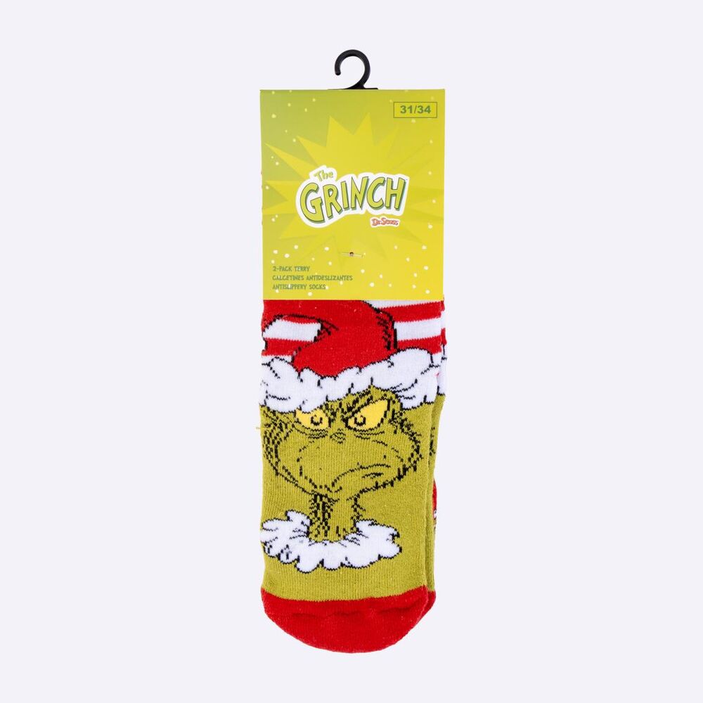 The Grinch Σετ 2 ζευγάρια αντιολισθητικές κάλτσες 35/38