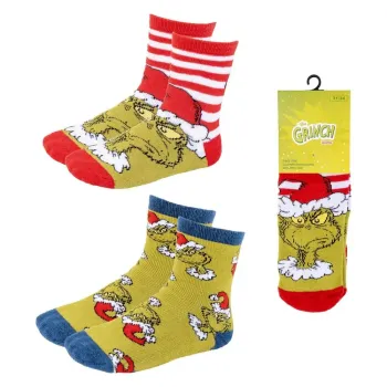 The Grinch Σετ 2 ζευγάρια αντιολισθητικές κάλτσες 35/38
