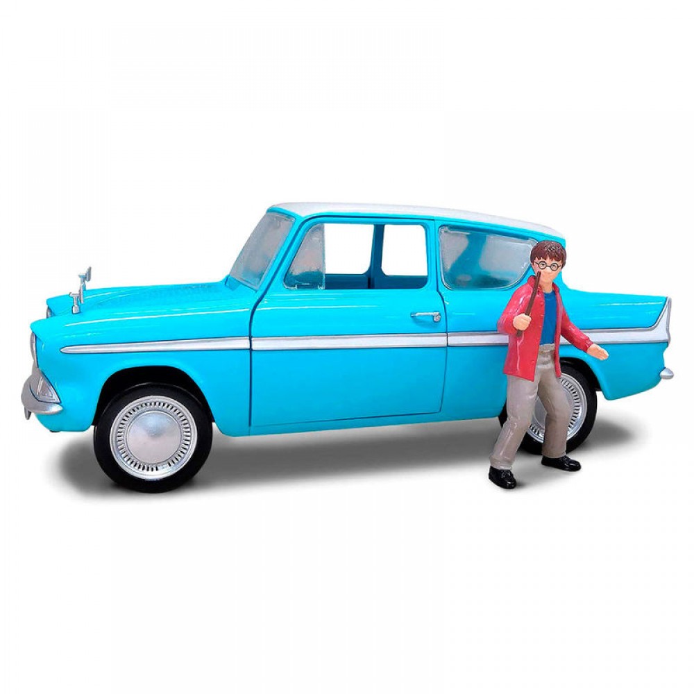 Harry Potter Ford Anglia car + Harry Potter Σετ Φιγούρες